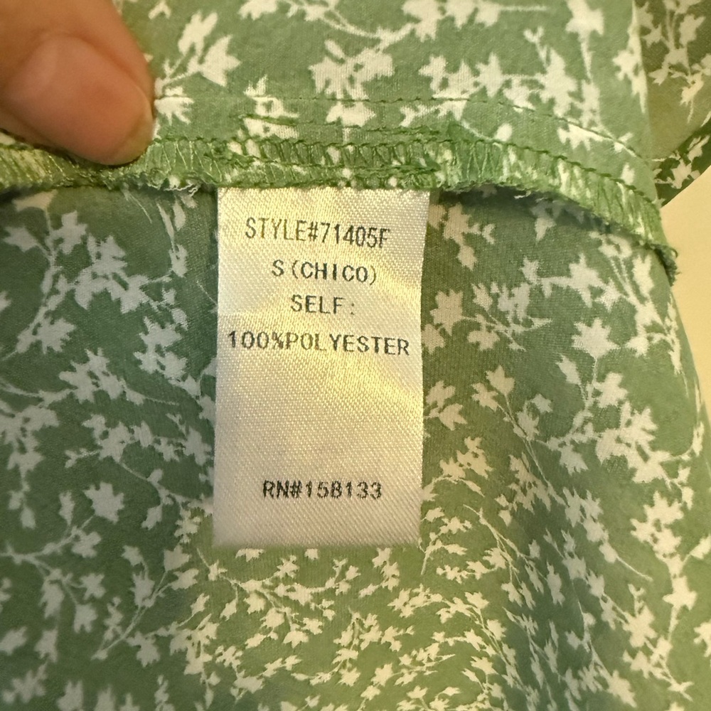 Staccato Green Patterned Midi Dress - Picture 4 of 4